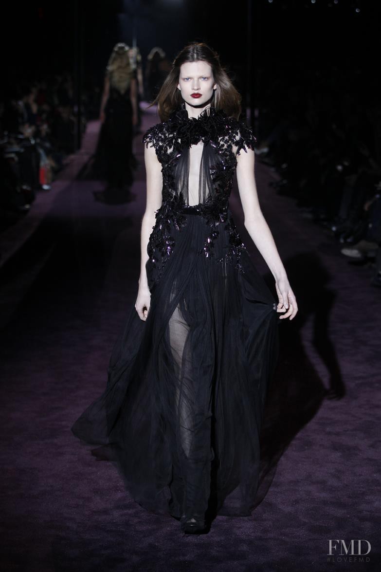 Bette Franke featured in  the Gucci fashion show for Autumn/Winter 2012