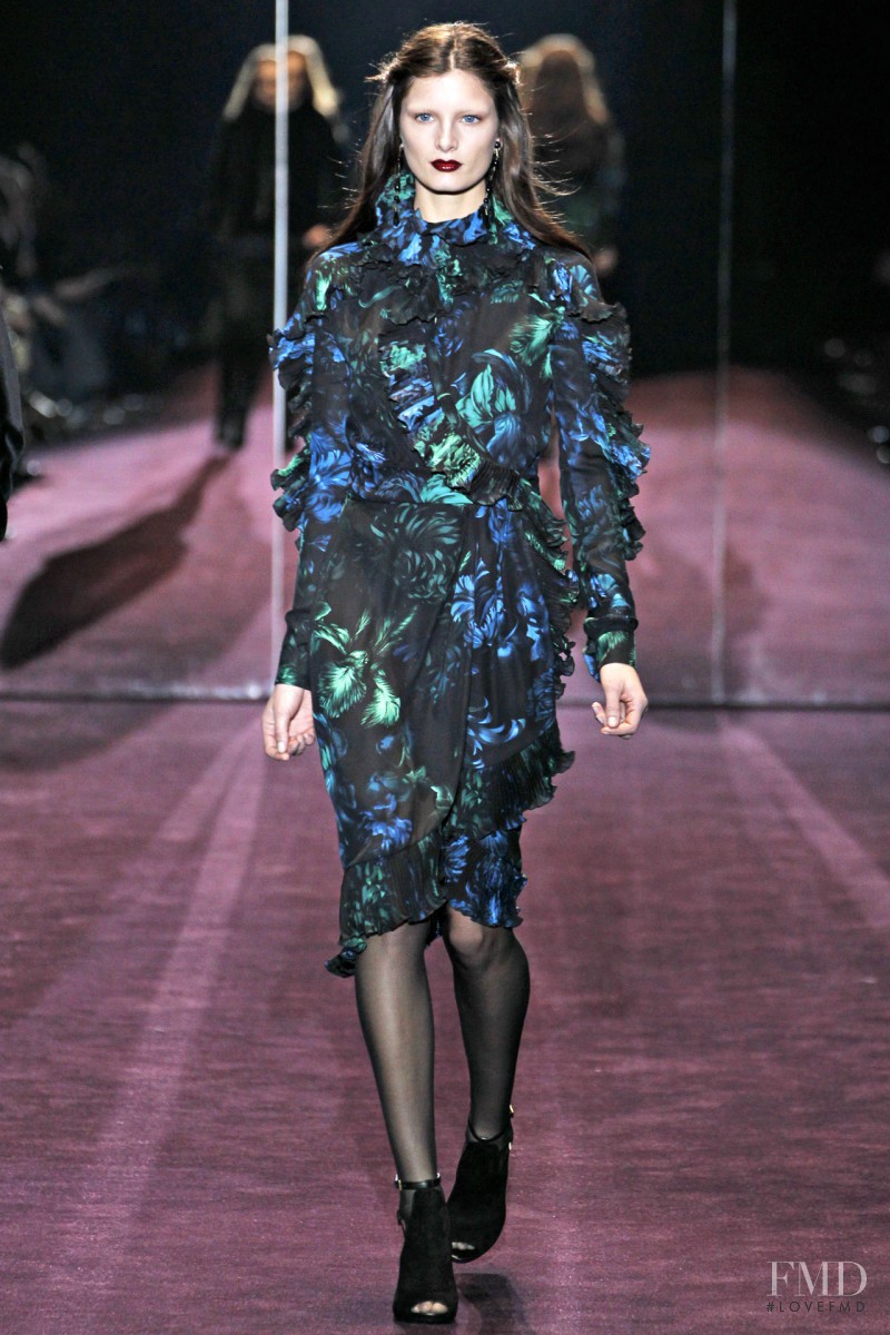 Ava Smith featured in  the Gucci fashion show for Autumn/Winter 2012