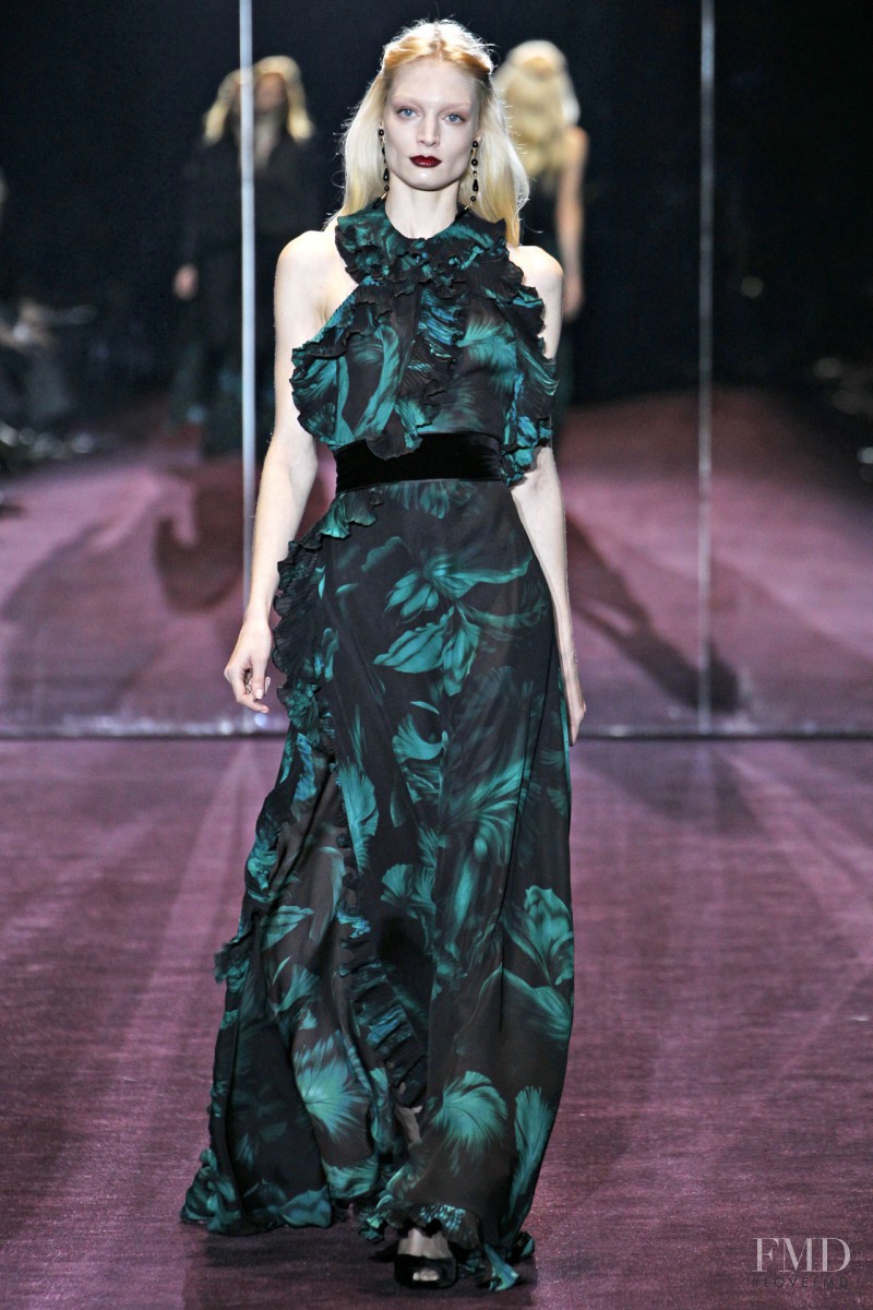 Melissa Tammerijn featured in  the Gucci fashion show for Autumn/Winter 2012