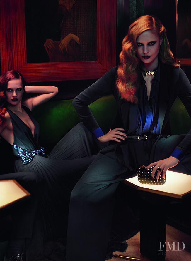Karmen Pedaru featured in  the Gucci advertisement for Pre-Fall 2012