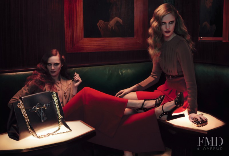 Karmen Pedaru featured in  the Gucci advertisement for Pre-Fall 2012