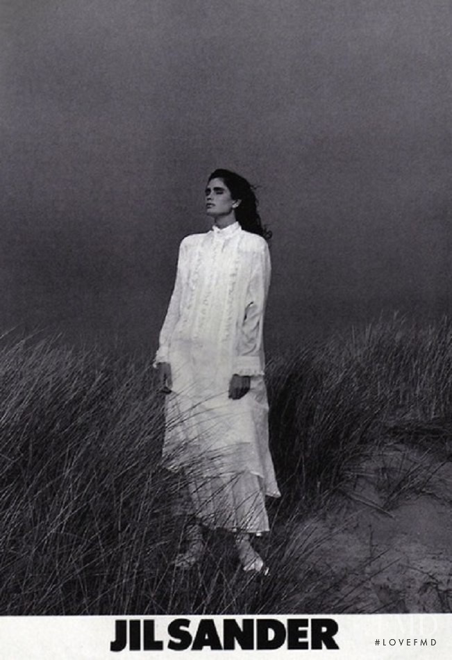 Kim Williams featured in  the Jil Sander advertisement for Spring/Summer 1986