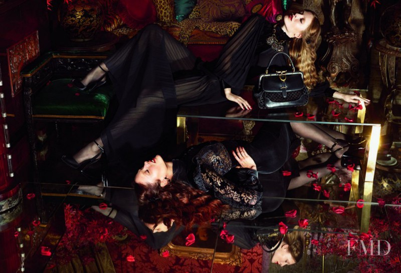 Karmen Pedaru featured in  the Gucci advertisement for Autumn/Winter 2012