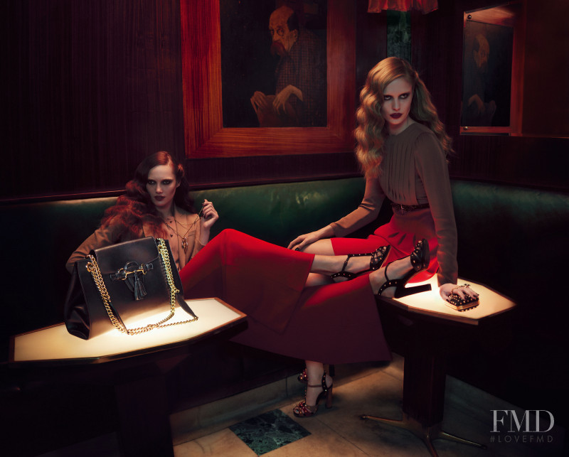 Karmen Pedaru featured in  the Gucci advertisement for Autumn/Winter 2012