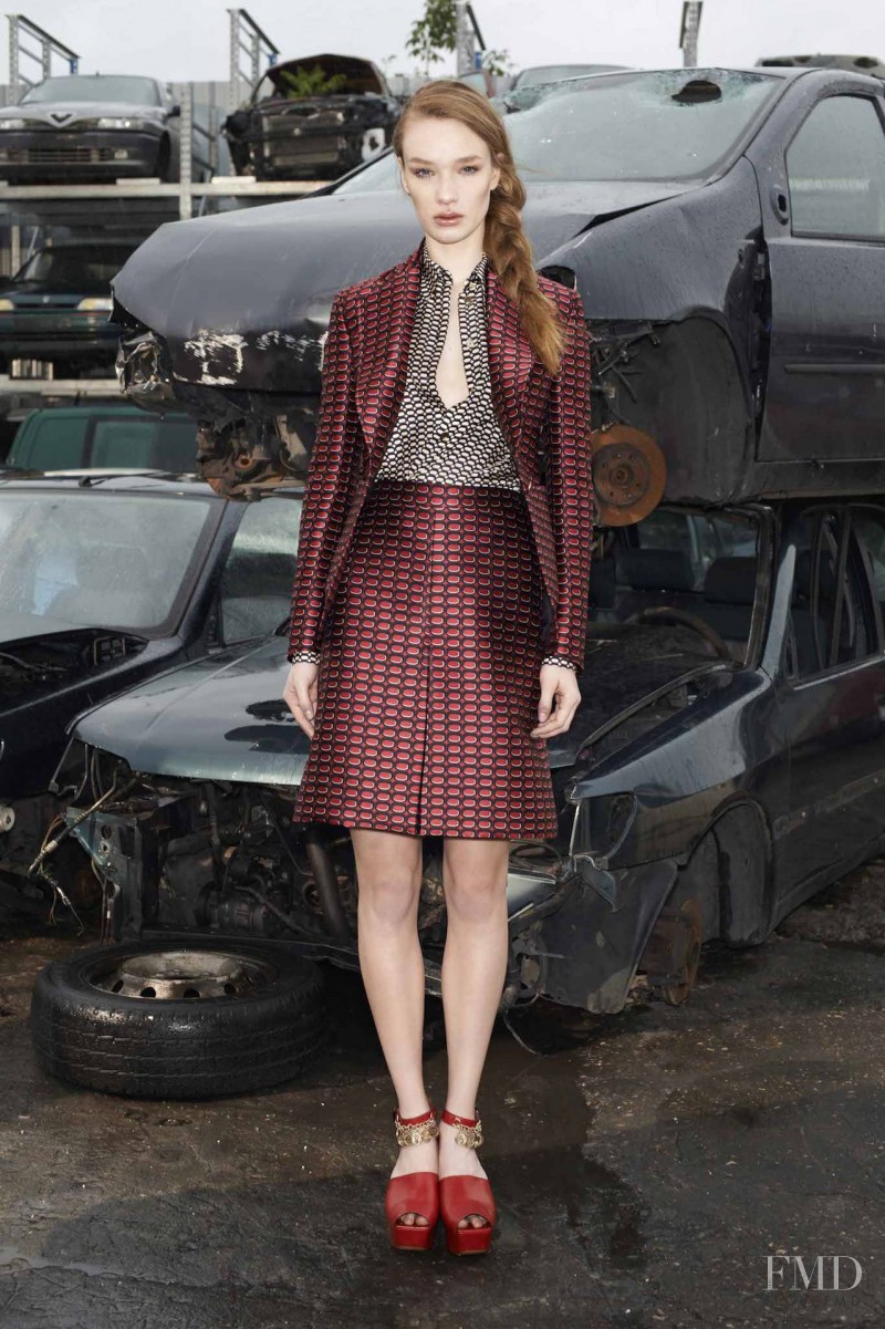 Charlotte Kay featured in  the Sonia Rykiel fashion show for Resort 2015