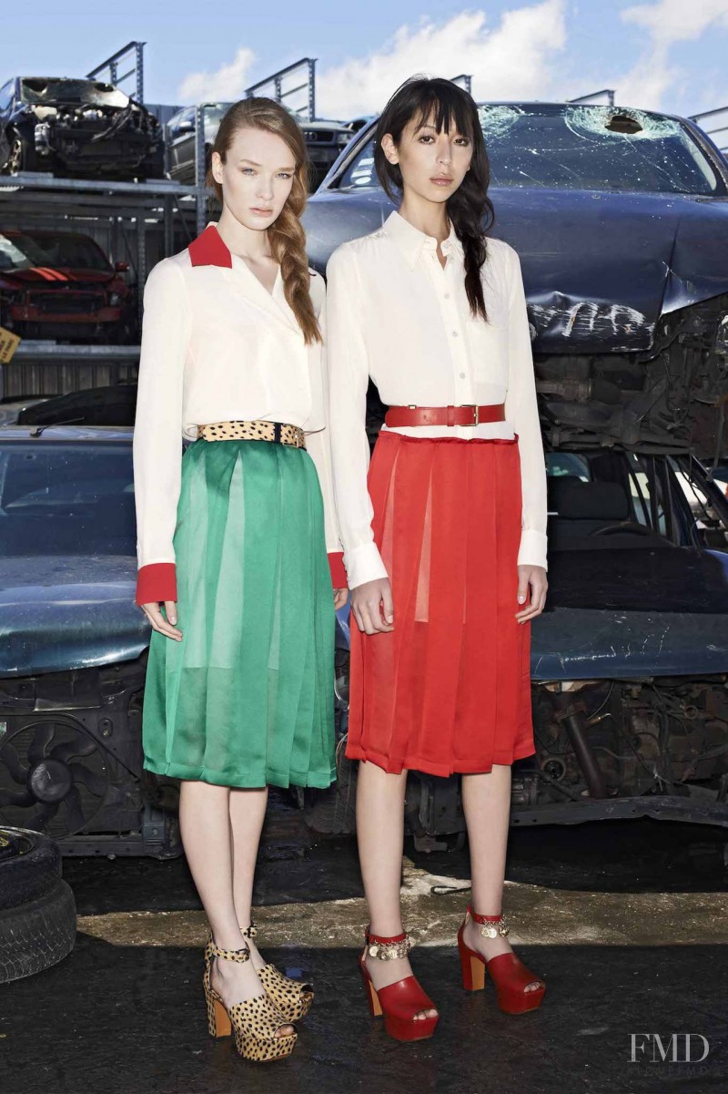 Charlotte Kay featured in  the Sonia Rykiel fashion show for Resort 2015