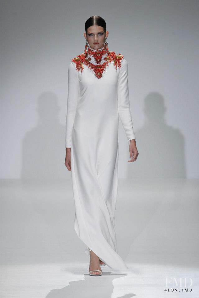 Bette Franke featured in  the Gucci fashion show for Spring/Summer 2013