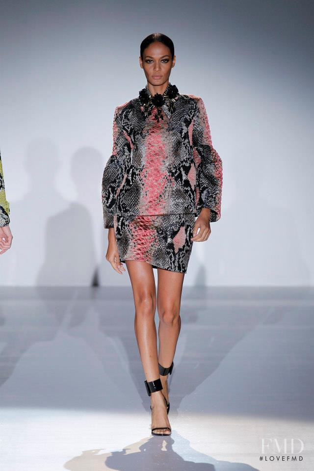 Joan Smalls featured in  the Gucci fashion show for Spring/Summer 2013