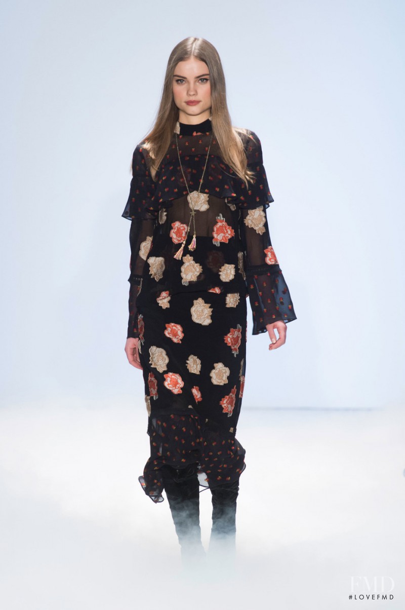 Daria Piotrowiak featured in  the Nicole Miller fashion show for Autumn/Winter 2016