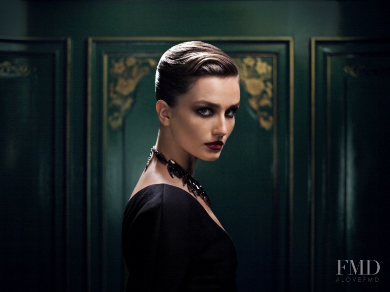 Andreea Diaconu featured in  the Gucci Bamboo Confidential advertisement for Autumn/Winter 2013