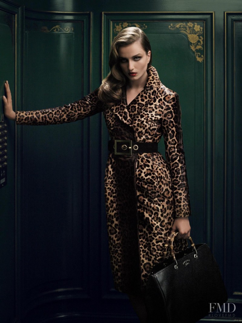 Andreea Diaconu featured in  the Gucci Bamboo Confidential advertisement for Autumn/Winter 2013