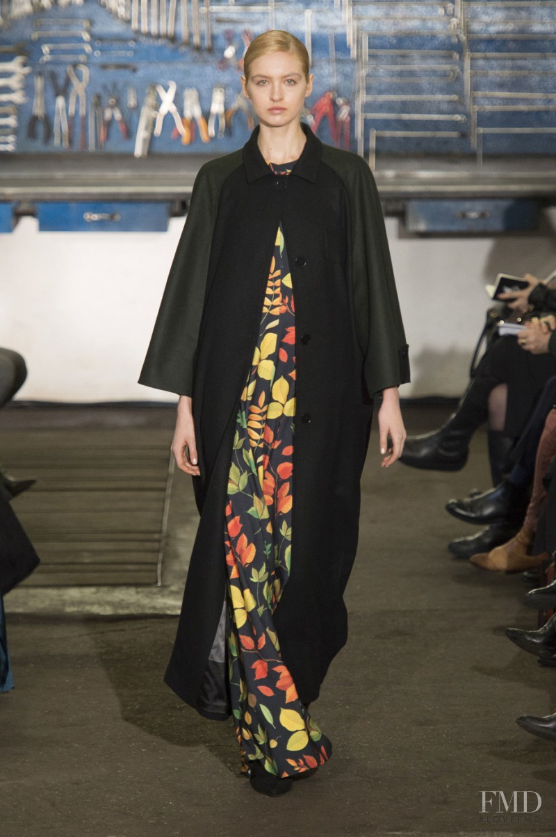 Kelsey Soles featured in  the Arthur Arbesser fashion show for Autumn/Winter 2016