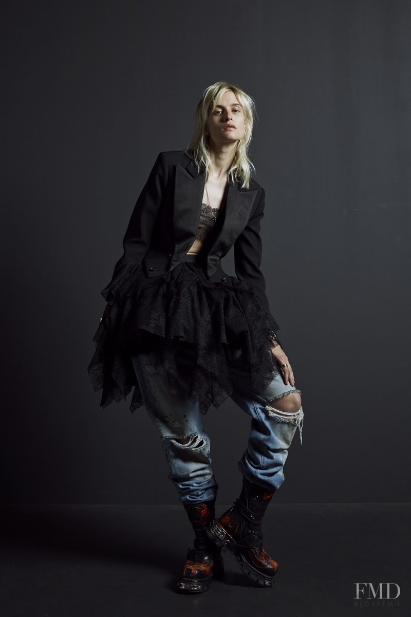 Veronika Vilim featured in  the Faith Connexion fashion show for Resort 2016
