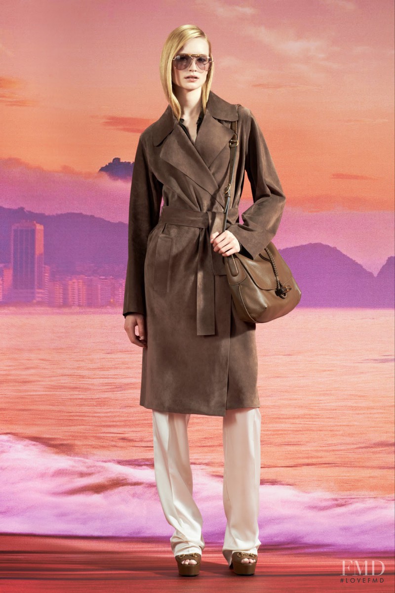 Maud Welzen featured in  the Gucci lookbook for Resort 2014