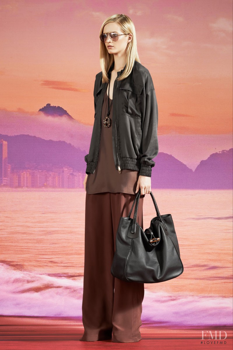 Daria Strokous featured in  the Gucci lookbook for Resort 2014