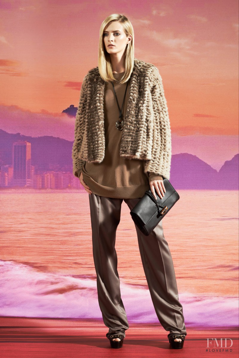 Daria Strokous featured in  the Gucci lookbook for Resort 2014