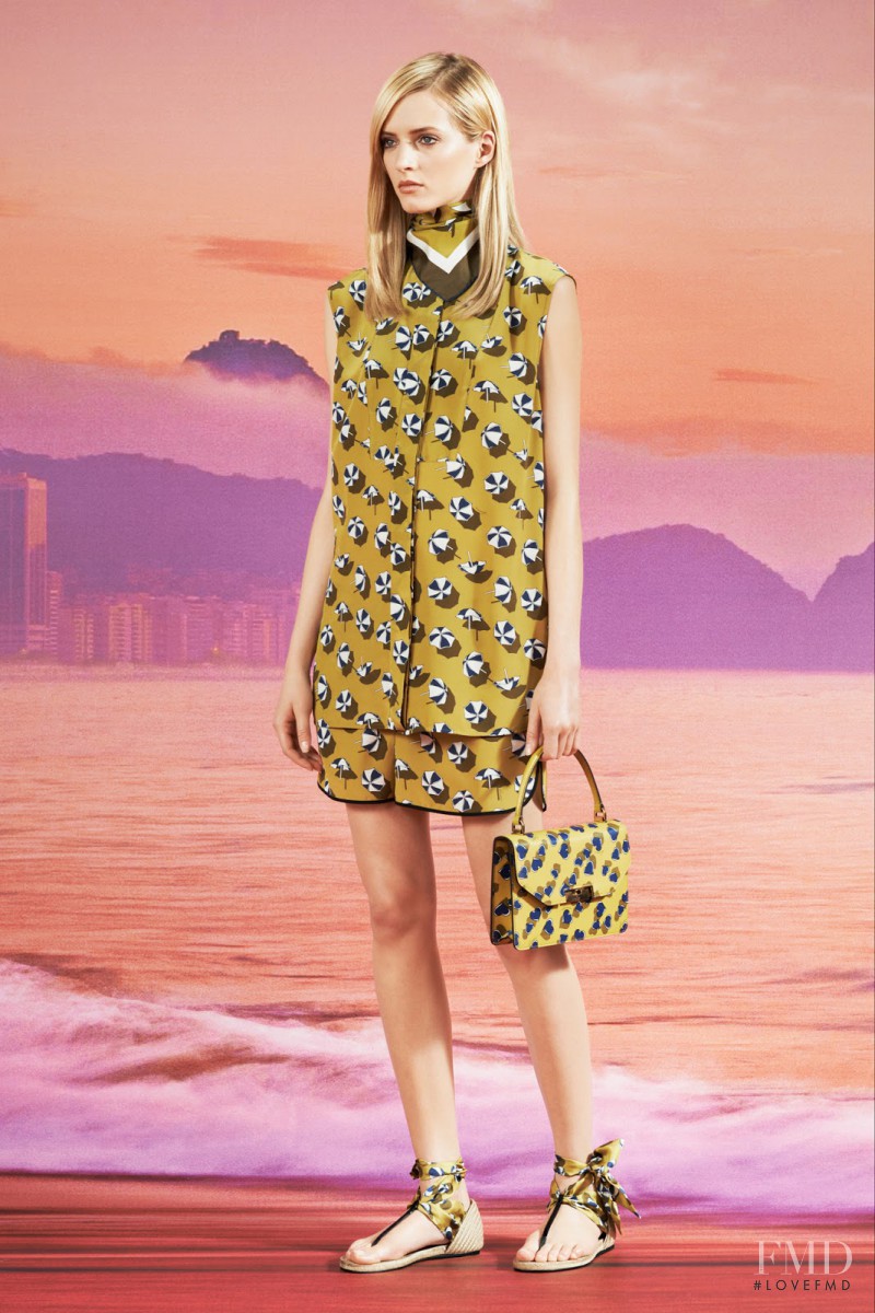 Daria Strokous featured in  the Gucci lookbook for Resort 2014