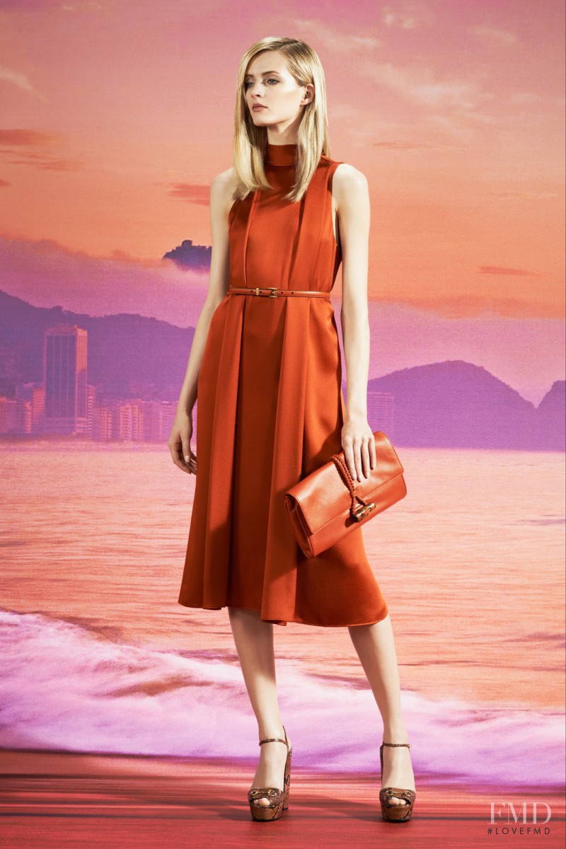 Daria Strokous featured in  the Gucci lookbook for Resort 2014