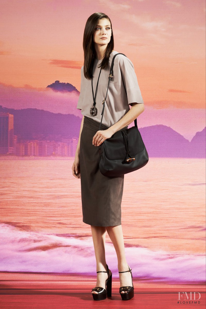 Diana Moldovan featured in  the Gucci lookbook for Resort 2014