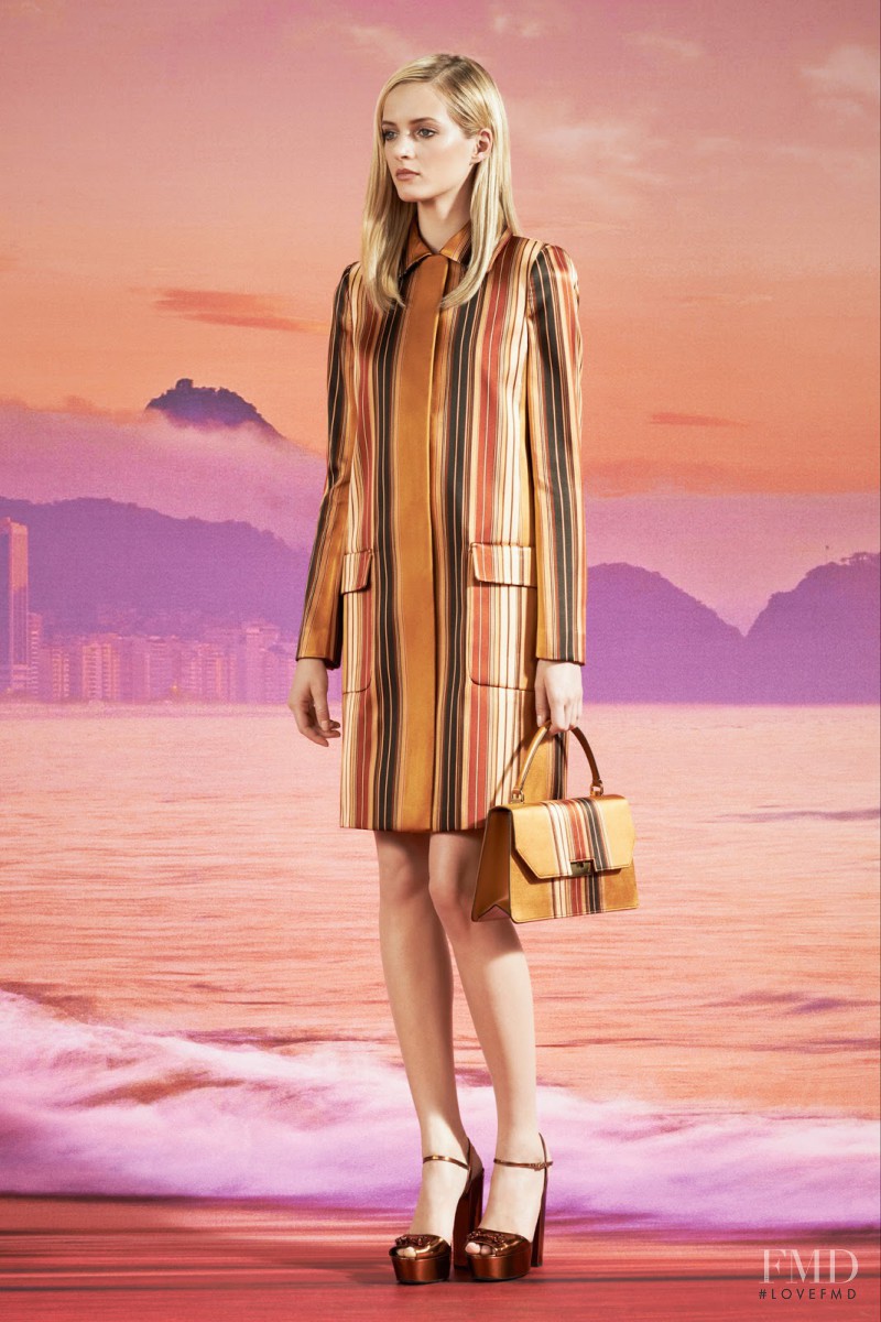 Daria Strokous featured in  the Gucci lookbook for Resort 2014