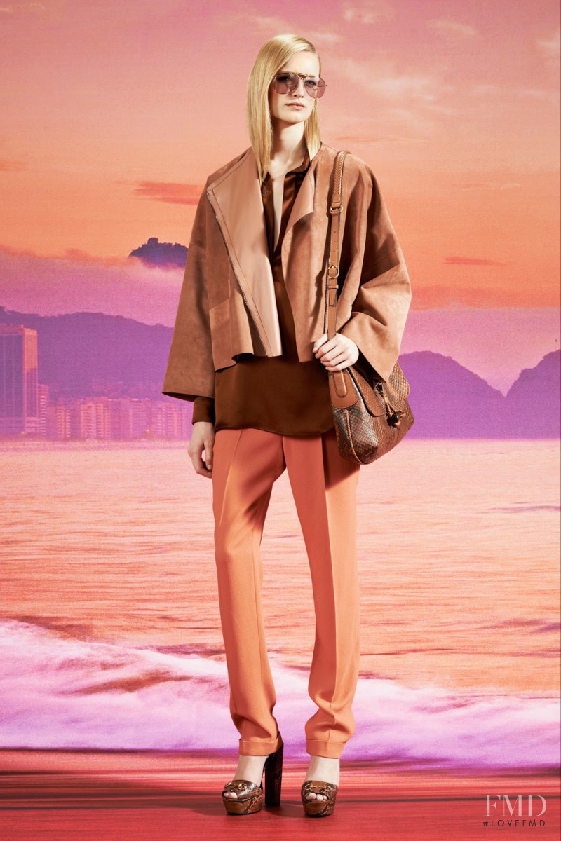 Maud Welzen featured in  the Gucci lookbook for Resort 2014