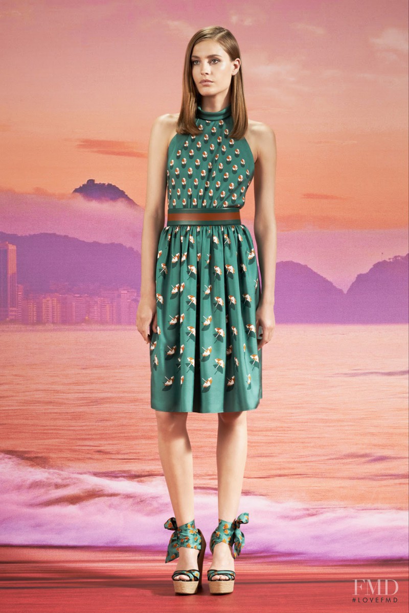 Nadja Bender featured in  the Gucci lookbook for Resort 2014