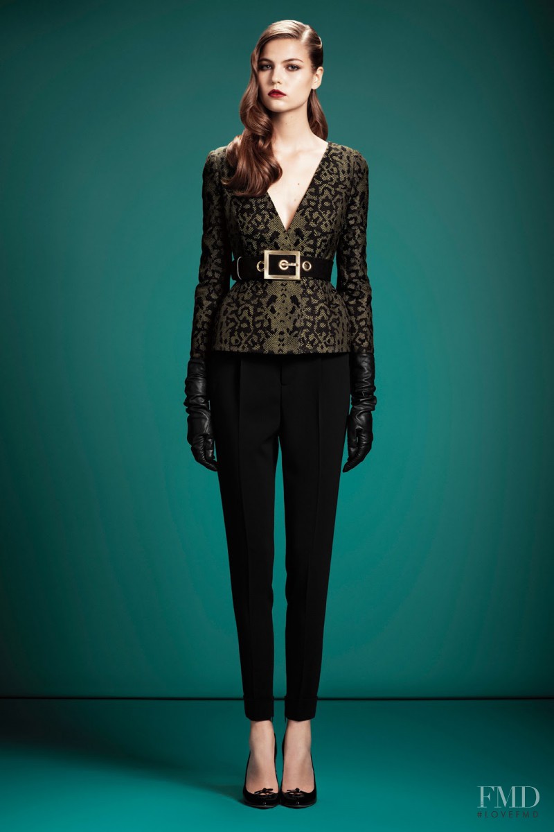 Lin Kjerulf featured in  the Gucci fashion show for Pre-Fall 2013