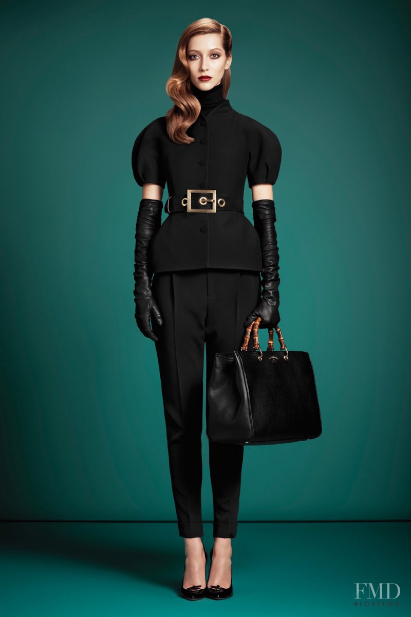 Alana Zimmer featured in  the Gucci fashion show for Pre-Fall 2013
