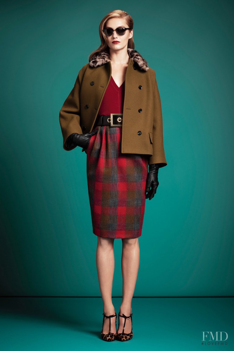 Karmen Pedaru featured in  the Gucci fashion show for Pre-Fall 2013