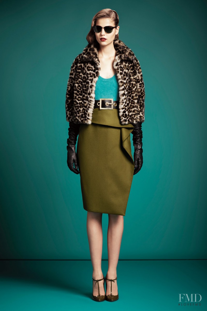 Lin Kjerulf featured in  the Gucci fashion show for Pre-Fall 2013