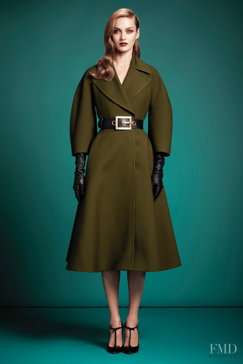 Karmen Pedaru featured in  the Gucci fashion show for Pre-Fall 2013