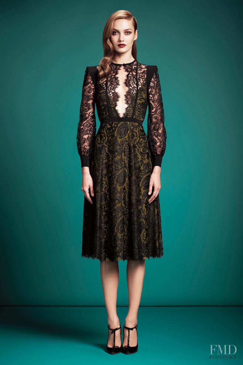 Karmen Pedaru featured in  the Gucci fashion show for Pre-Fall 2013