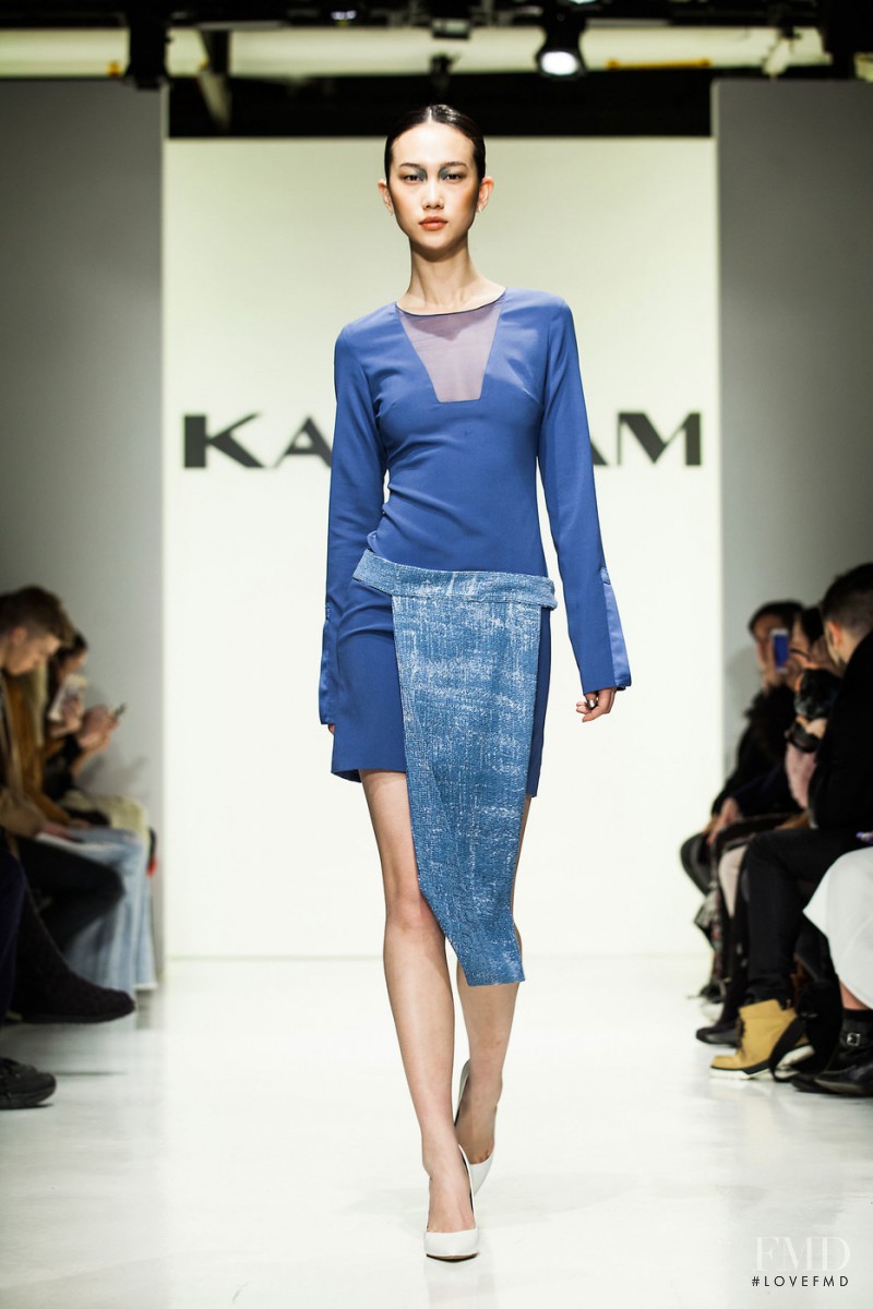 Jiaye Wu featured in  the Karigam fashion show for Autumn/Winter 2016