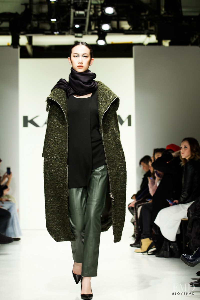 Jiaye Wu featured in  the Karigam fashion show for Autumn/Winter 2016