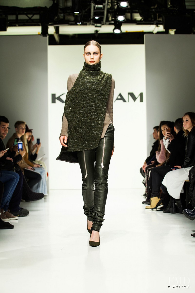 Daria Piotrowiak featured in  the Karigam fashion show for Autumn/Winter 2016