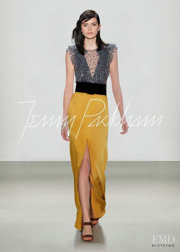 Kim Valerie Jaspers featured in  the Jenny Packham fashion show for Autumn/Winter 2016