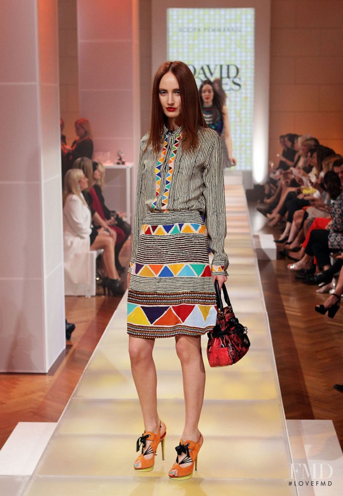 Christina Carey featured in  the David Jones fashion show for Spring/Summer 2012
