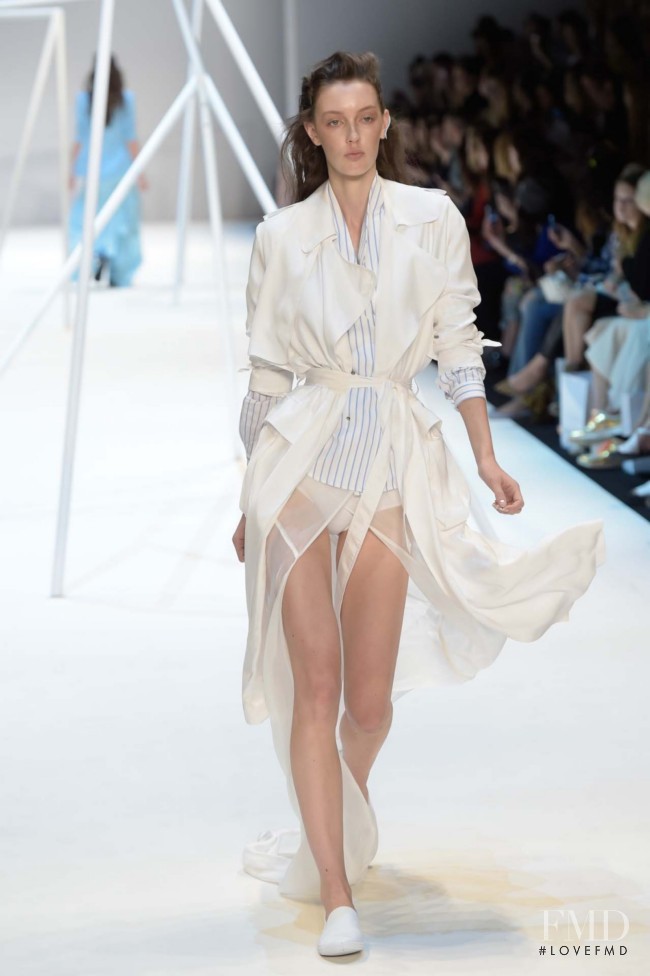 Kaila Hart featured in  the Michael Lo Sordo fashion show for Spring/Summer 2014