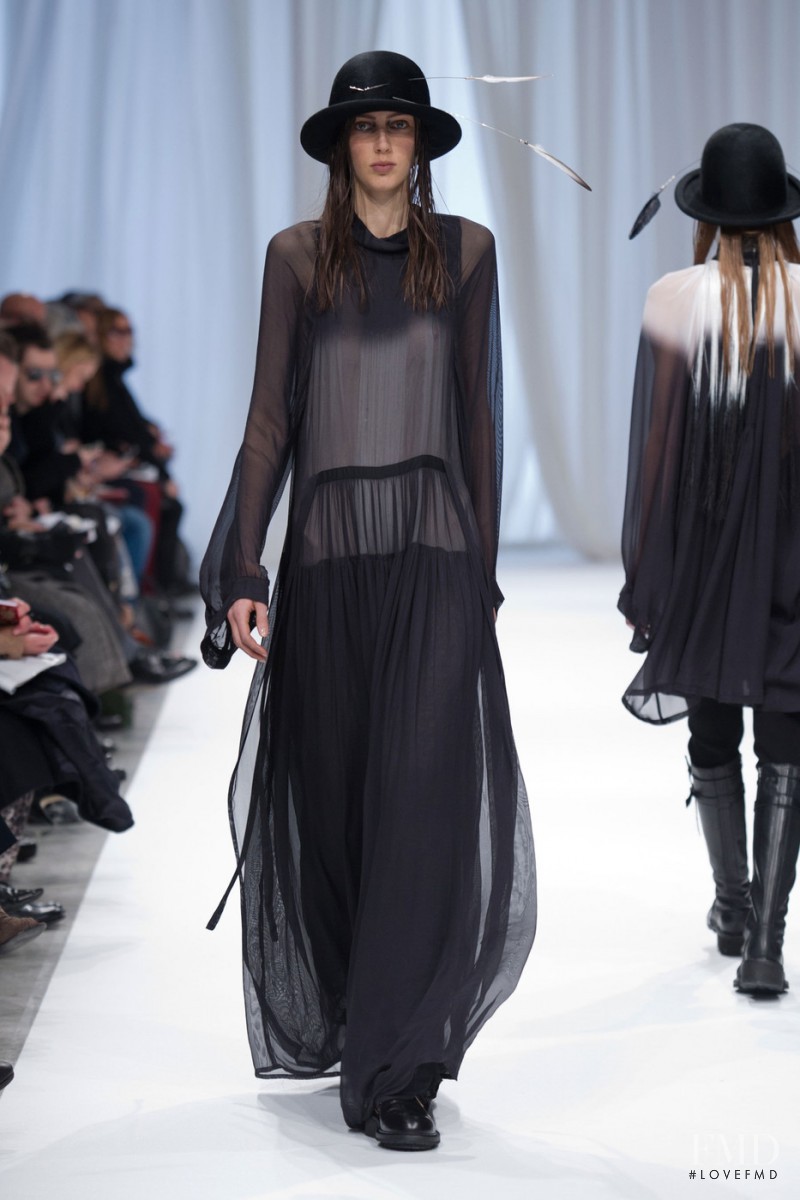 Kaila Hart featured in  the Ann Demeulemeester fashion show for Autumn/Winter 2013