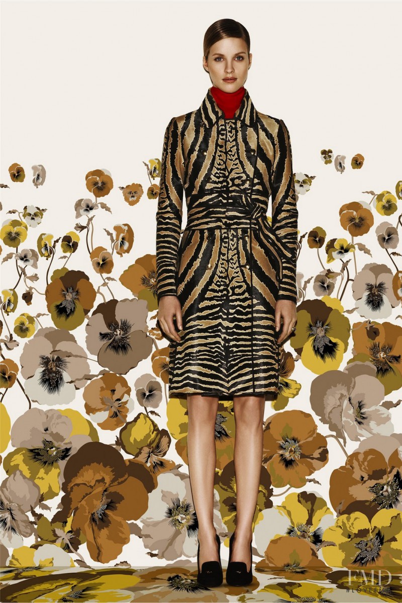 Julia Frauche featured in  the Gucci lookbook for Pre-Fall 2012