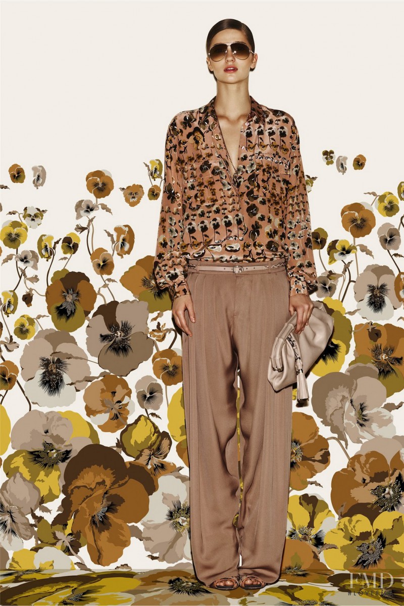 Ella Kandyba featured in  the Gucci lookbook for Pre-Fall 2012