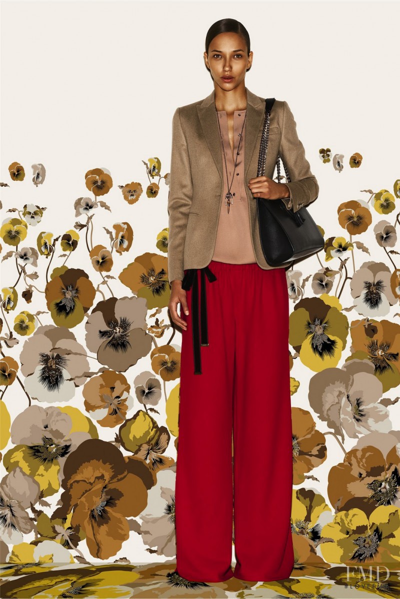 Daniela Alves featured in  the Gucci lookbook for Pre-Fall 2012