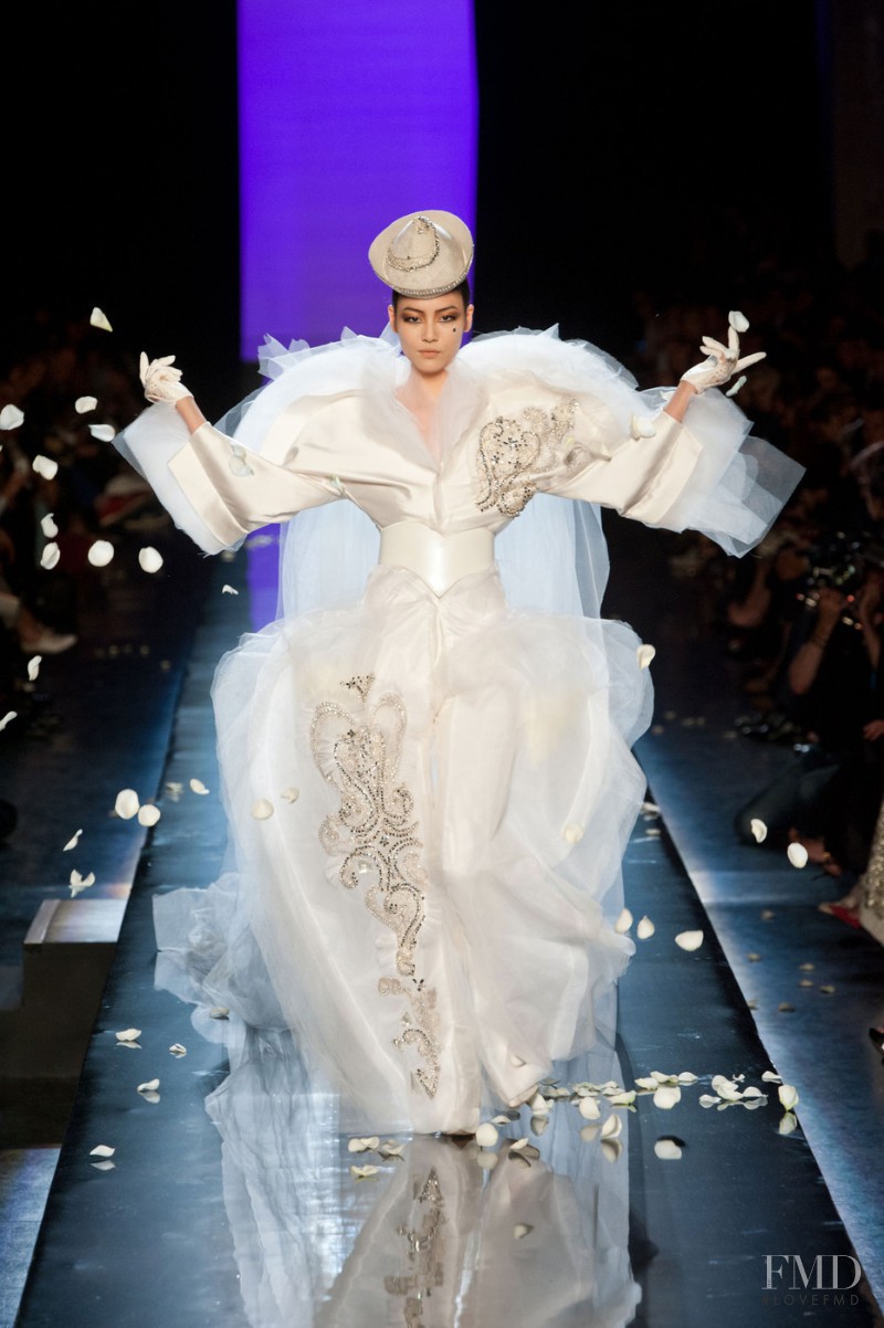 Liu Wen featured in  the Jean Paul Gaultier Haute Couture fashion show for Autumn/Winter 2013