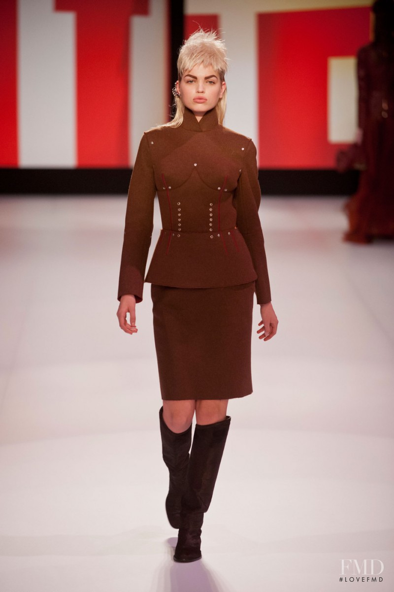 Daphne Groeneveld featured in  the Jean-Paul Gaultier fashion show for Autumn/Winter 2013