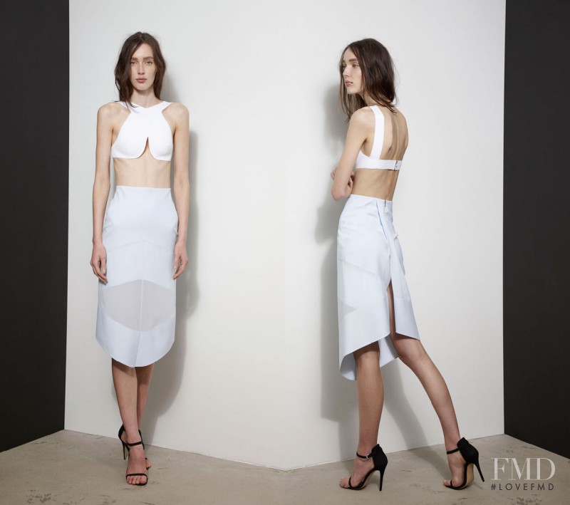 Kaila Hart featured in  the Dion Lee lookbook for Spring/Summer 2013
