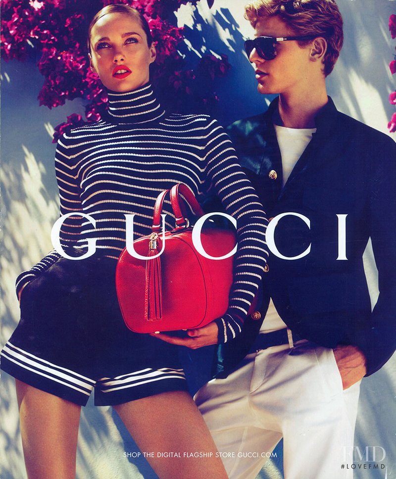 Karmen Pedaru featured in  the Gucci advertisement for Cruise 2012