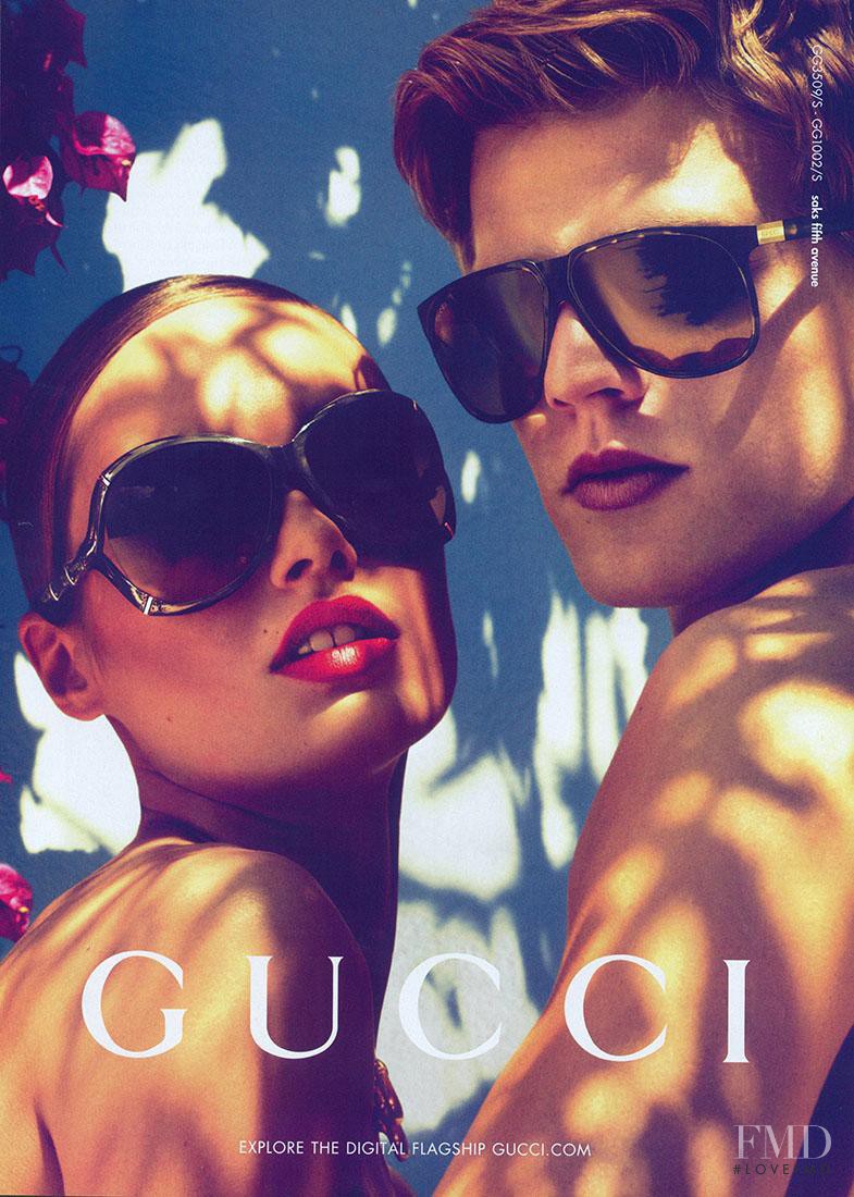 Karmen Pedaru featured in  the Gucci advertisement for Cruise 2012