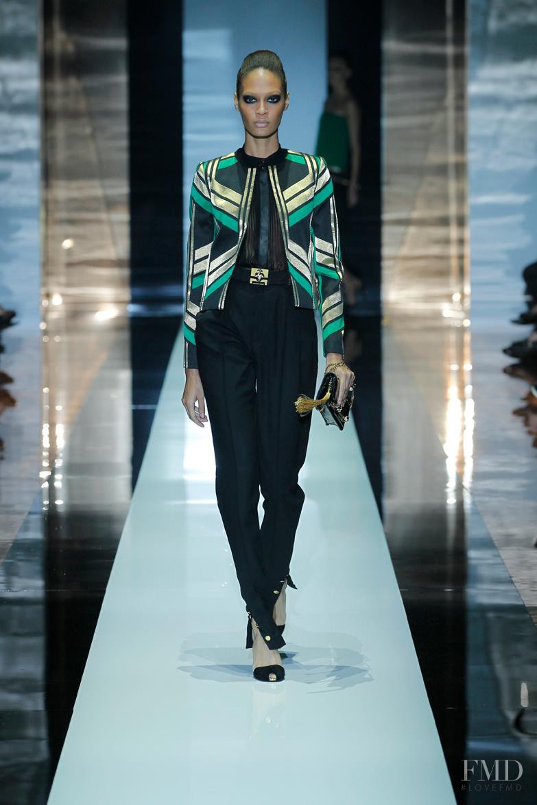 Joan Smalls featured in  the Gucci fashion show for Spring/Summer 2012