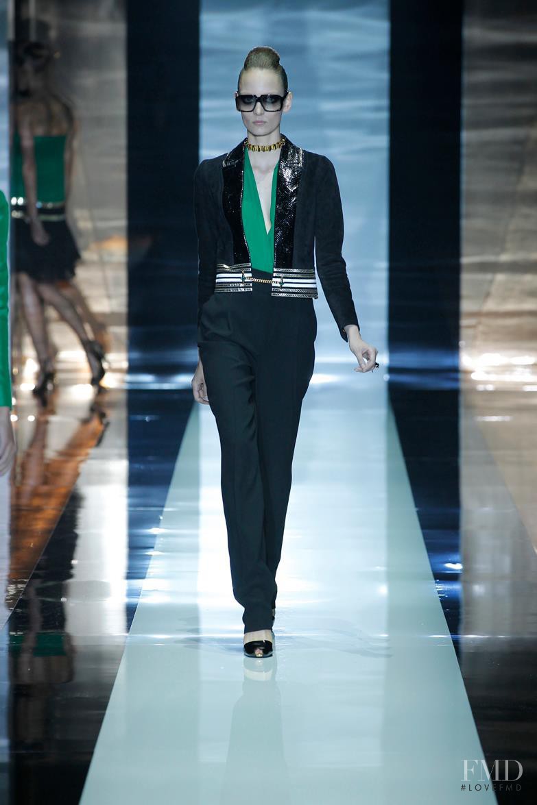 Zuzanna Bijoch featured in  the Gucci fashion show for Spring/Summer 2012