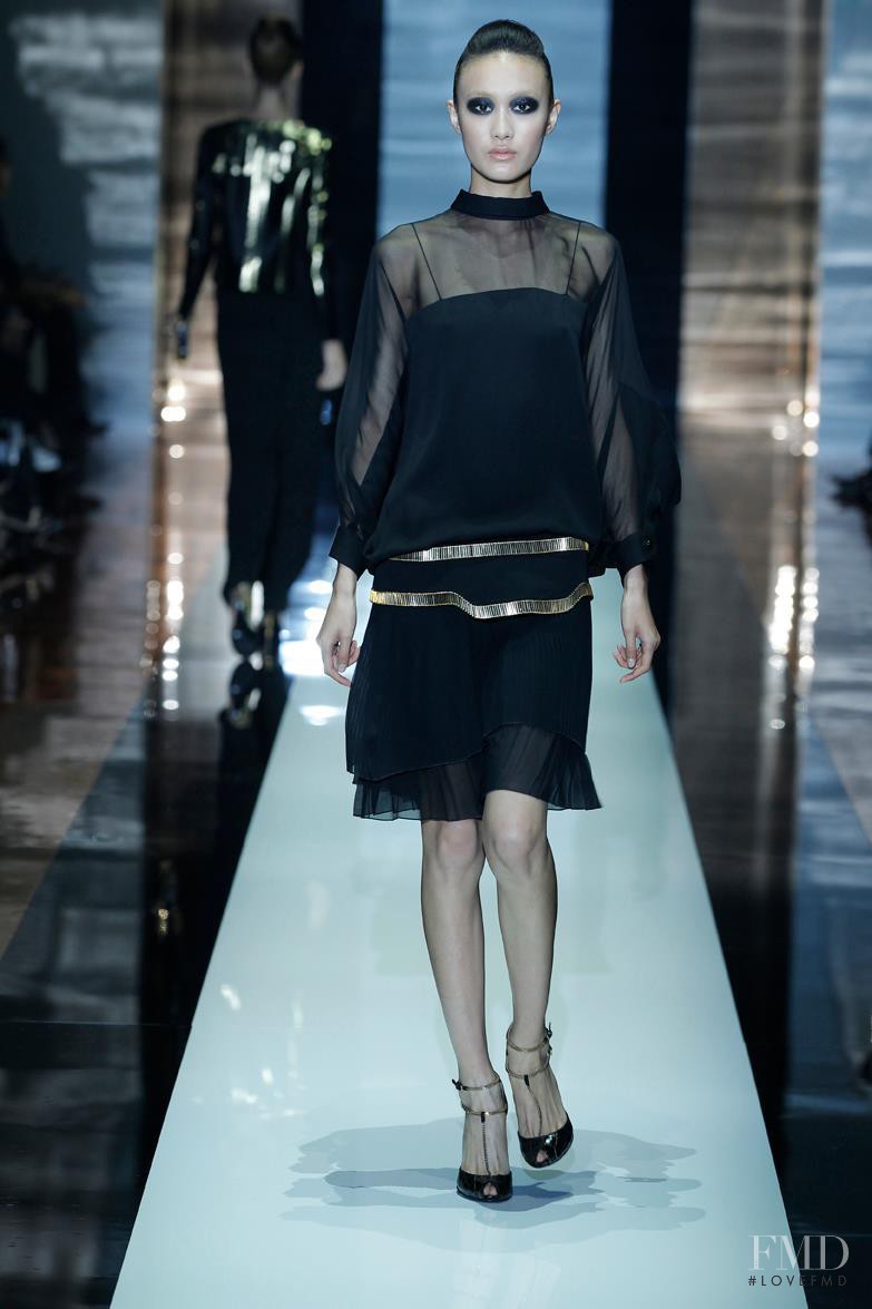 Shu Pei featured in  the Gucci fashion show for Spring/Summer 2012